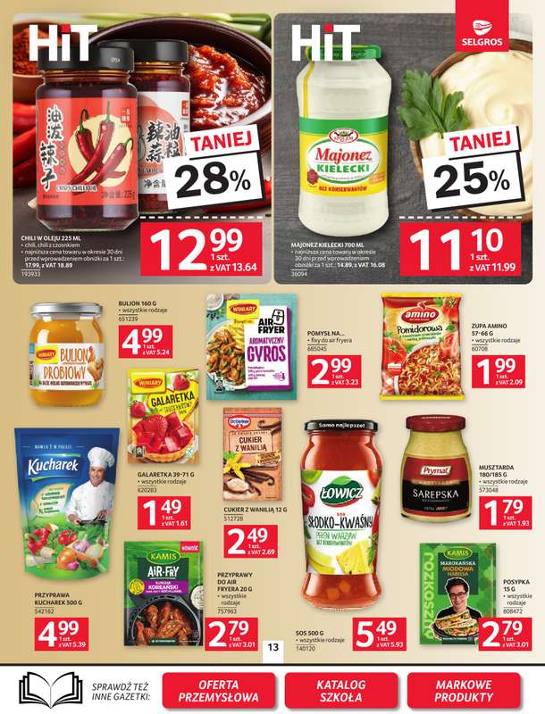 Selgros - gazetka promocyjna Oferta spożywcza od czwartku 13.08 do środy 26.08 - strona 13