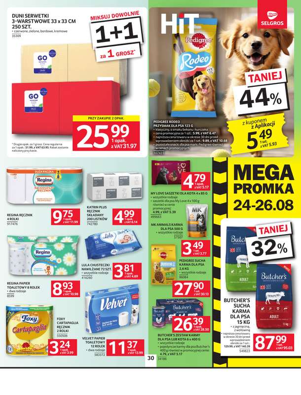 Selgros - gazetka promocyjna Oferta spożywcza od czwartku 13.08 do środy 26.08 - strona 30