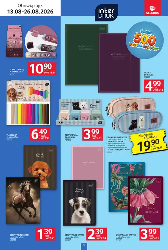 Selgros - gazetka promocyjna Katalog Szkoła od czwartku 13.08 do środy 26.08 - strona 3