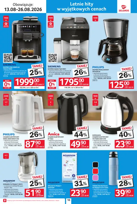 Selgros - gazetka promocyjna Katalog Hot Summer Black Weeks od czwartku 13.08 do środy 26.08 - strona 10