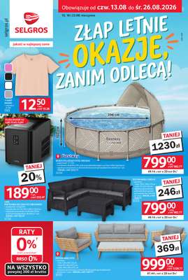 Selgros - gazetka promocyjna Katalog Hot Summer Black Weeks od czwartku 13.08 do środy 26.08