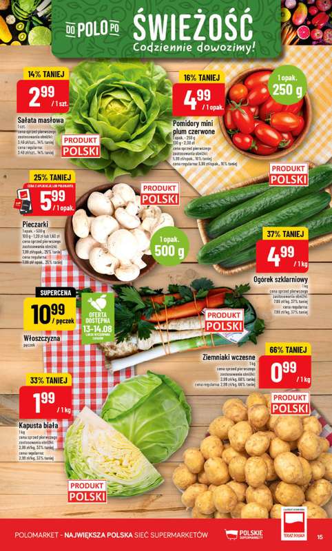 POLOmarket - gazetka promocyjna Gazetka od środy 12.08 do wtorku 18.08 - strona 15