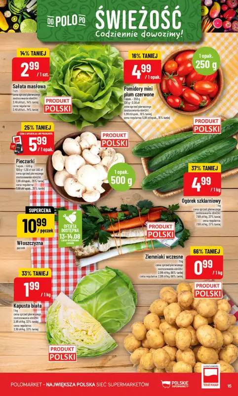 POLOmarket - gazetka promocyjna Gazetka od środy 12.08 do wtorku 18.08 - strona 15