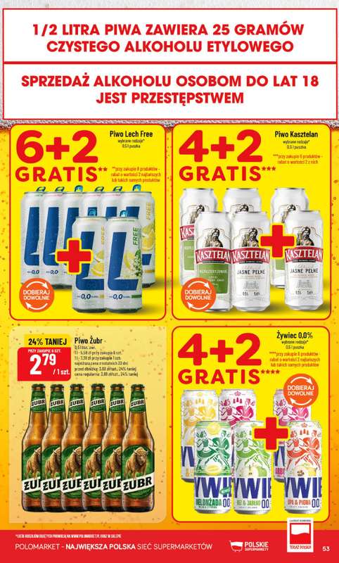 POLOmarket - gazetka promocyjna Gazetka od środy 12.08 do wtorku 18.08 - strona 53
