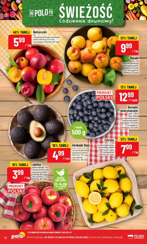 POLOmarket - gazetka promocyjna Gazetka od środy 12.08 do wtorku 18.08 - strona 12