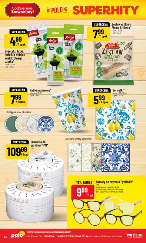 POLOmarket - gazetka promocyjna Gazetka od środy 12.08 do wtorku 18.08 - strona 66