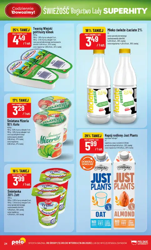 POLOmarket - gazetka promocyjna Gazetka od środy 12.08 do wtorku 18.08 - strona 24