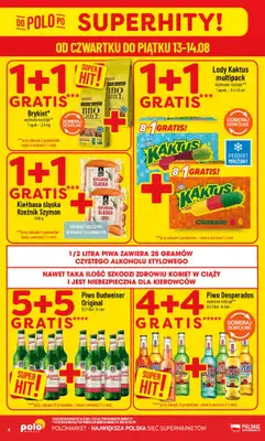 POLOmarket - gazetka promocyjna Gazetka od środy 12.08 do wtorku 18.08 - strona 4