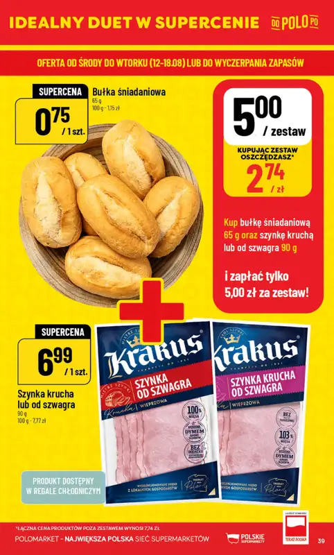 POLOmarket - gazetka promocyjna Gazetka od środy 12.08 do wtorku 18.08 - strona 39