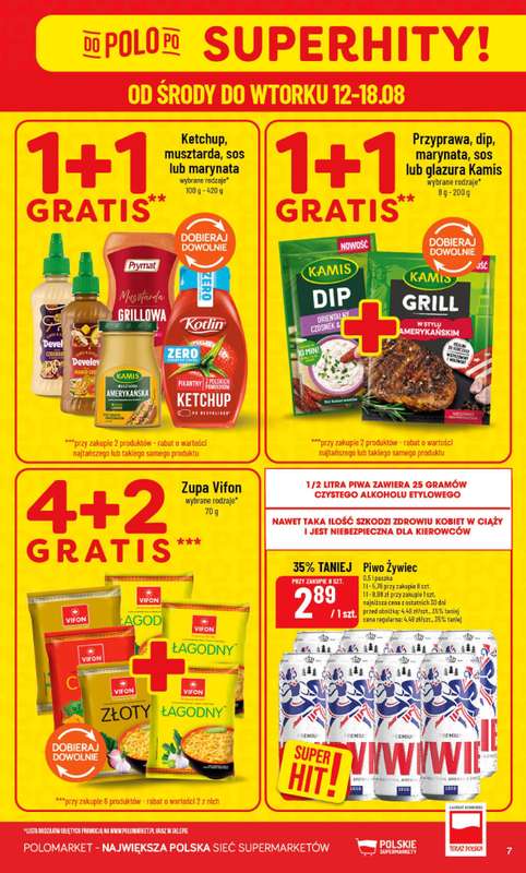 POLOmarket - gazetka promocyjna Gazetka od środy 12.08 do wtorku 18.08 - strona 7