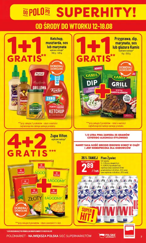 POLOmarket - gazetka promocyjna Gazetka od środy 12.08 do wtorku 18.08 - strona 7