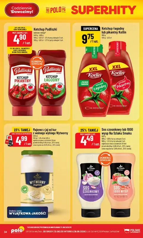 POLOmarket - gazetka promocyjna Gazetka od środy 12.08 do wtorku 18.08 - strona 34