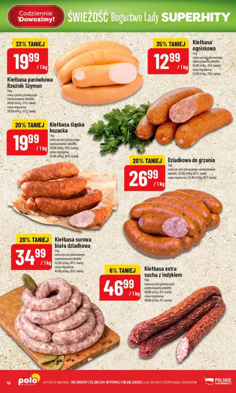 POLOmarket - gazetka promocyjna Gazetka od środy 12.08 do wtorku 18.08 - strona 16