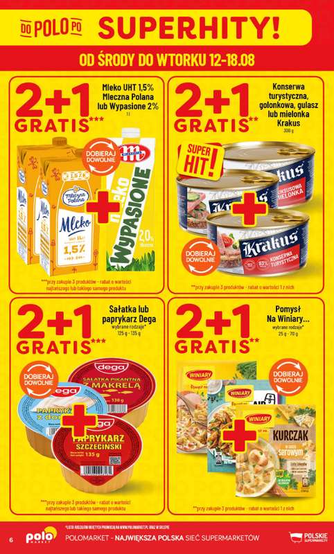 POLOmarket - gazetka promocyjna Gazetka od środy 12.08 do wtorku 18.08 - strona 6