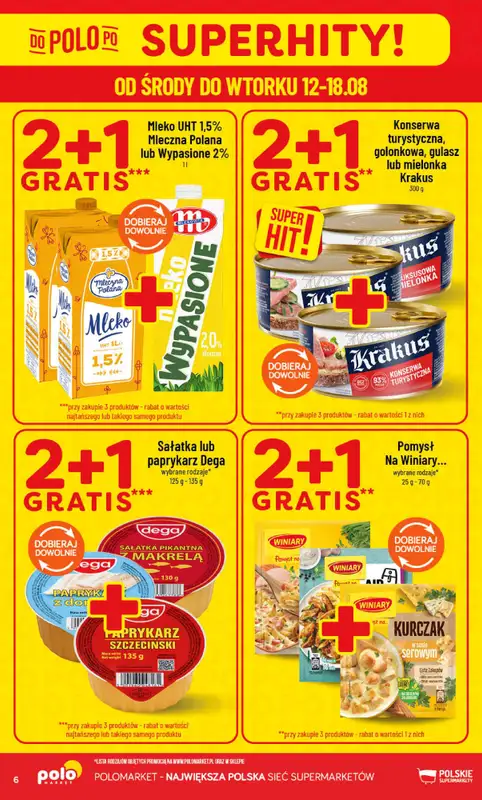 POLOmarket - gazetka promocyjna Gazetka od środy 12.08 do wtorku 18.08 - strona 6