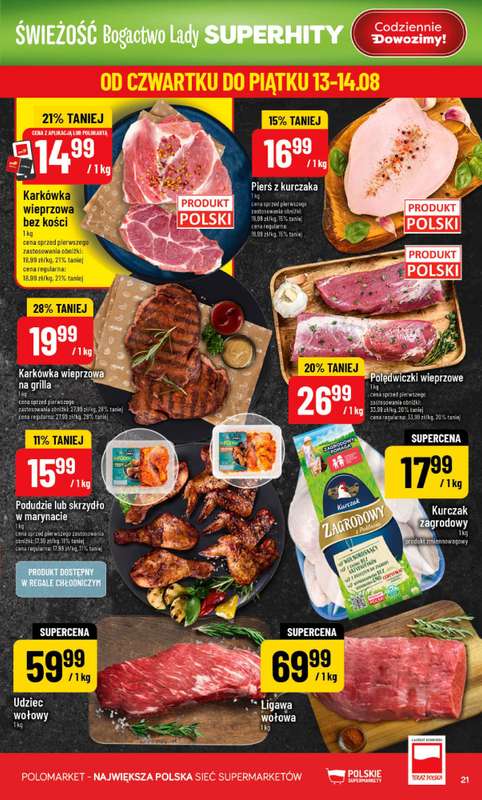 POLOmarket - gazetka promocyjna Gazetka od środy 12.08 do wtorku 18.08 - strona 21