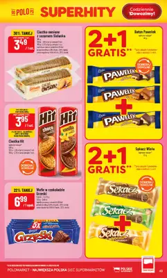 POLOmarket - gazetka promocyjna Gazetka od środy 12.08 do wtorku 18.08 - strona 43