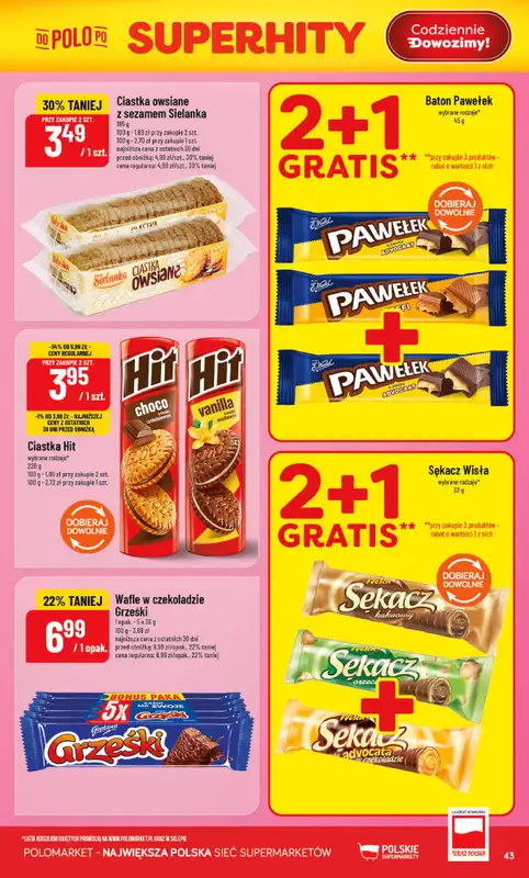 POLOmarket - gazetka promocyjna Gazetka od środy 12.08 do wtorku 18.08 - strona 43
