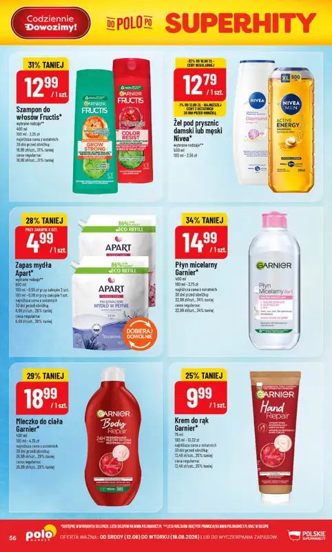 POLOmarket - gazetka promocyjna Gazetka od środy 12.08 do wtorku 18.08 - strona 56
