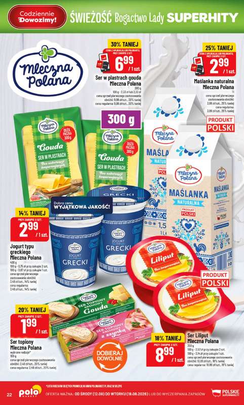 POLOmarket - gazetka promocyjna Gazetka od środy 12.08 do wtorku 18.08 - strona 22