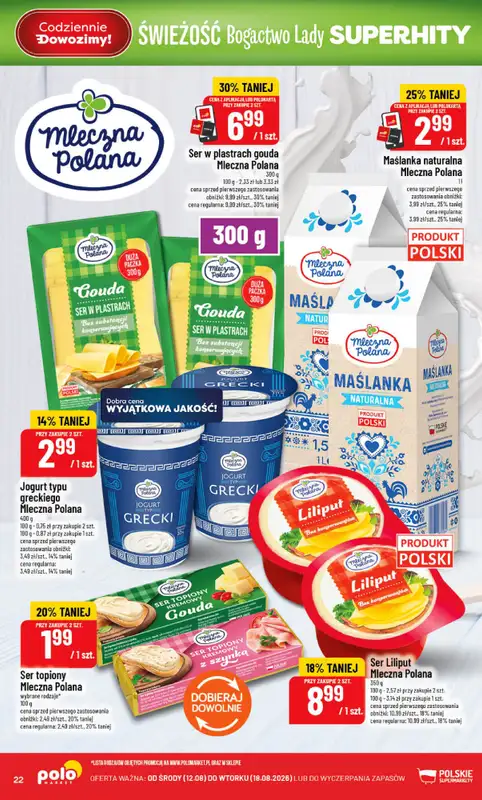 POLOmarket - gazetka promocyjna Gazetka od środy 12.08 do wtorku 18.08 - strona 22
