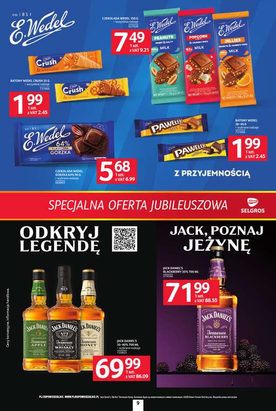Selgros - gazetka promocyjna Specjalna oferta jubileuszowa od czwartku 13.08 do środy 26.08 - strona 9