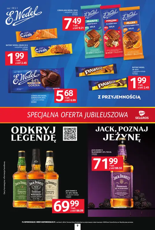 Selgros - gazetka promocyjna Specjalna oferta jubileuszowa od czwartku 13.08 do środy 26.08 - strona 9
