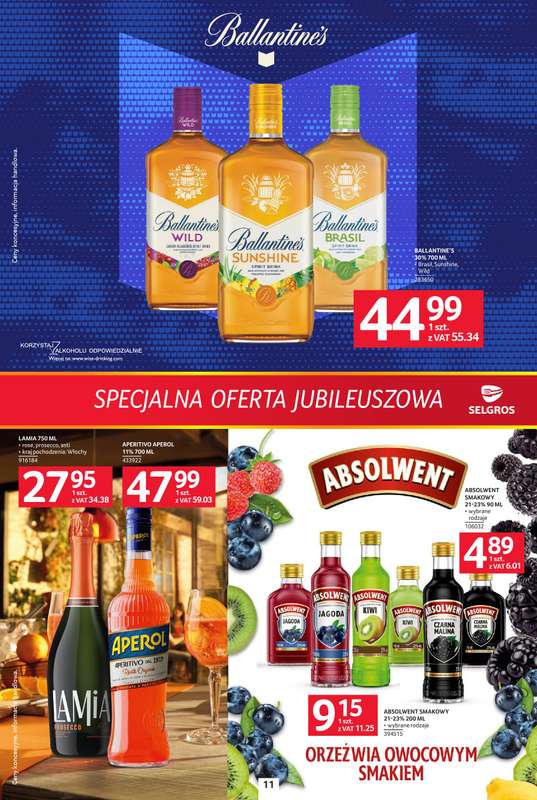 Selgros - gazetka promocyjna Specjalna oferta jubileuszowa od czwartku 13.08 do środy 26.08 - strona 11