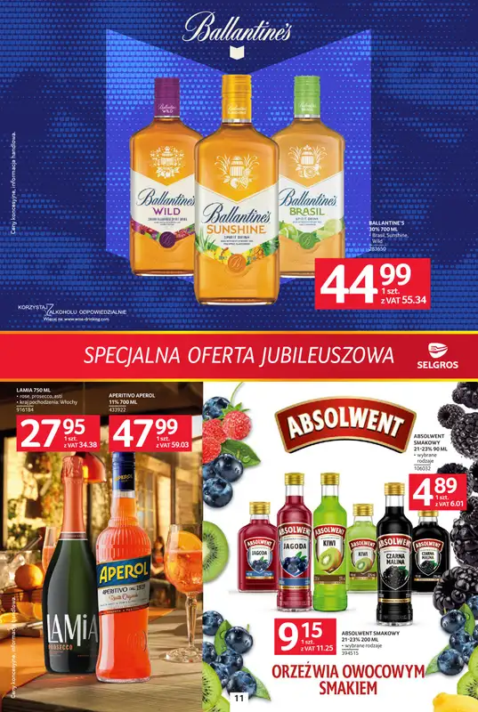 Selgros - gazetka promocyjna Specjalna oferta jubileuszowa od czwartku 13.08 do środy 26.08 - strona 11