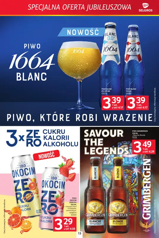 Selgros - gazetka promocyjna Specjalna oferta jubileuszowa od czwartku 13.08 do środy 26.08 - strona 13