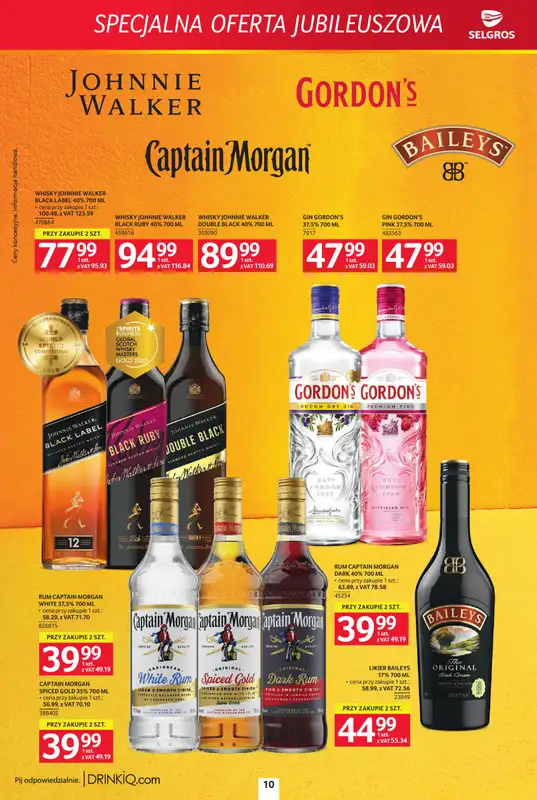 Selgros - gazetka promocyjna Specjalna oferta jubileuszowa od czwartku 13.08 do środy 26.08 - strona 10