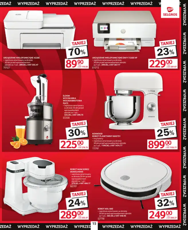 Selgros - gazetka promocyjna Katalog Wyprzedaż od czwartku 13.08 do środy 26.08 - strona 15