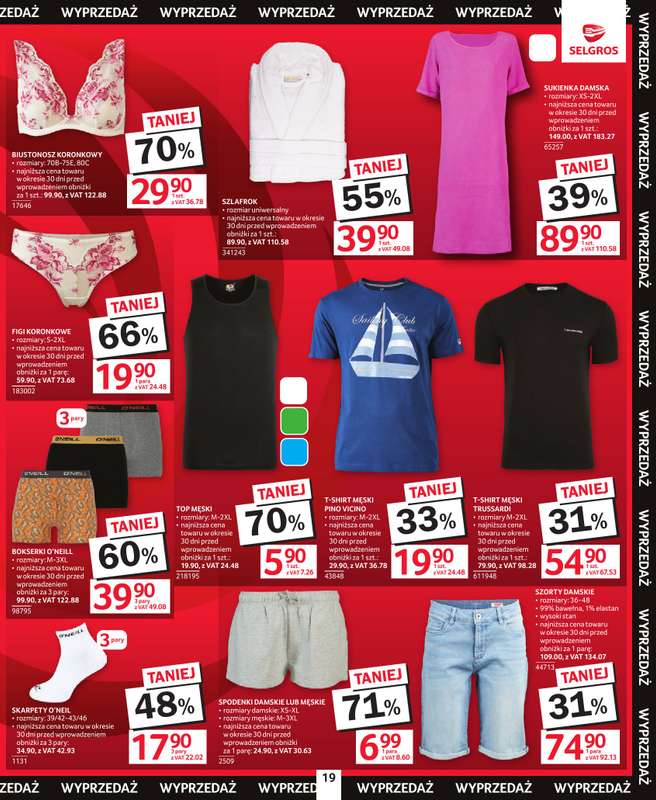 Selgros - gazetka promocyjna Katalog Wyprzedaż od czwartku 13.08 do środy 26.08 - strona 19