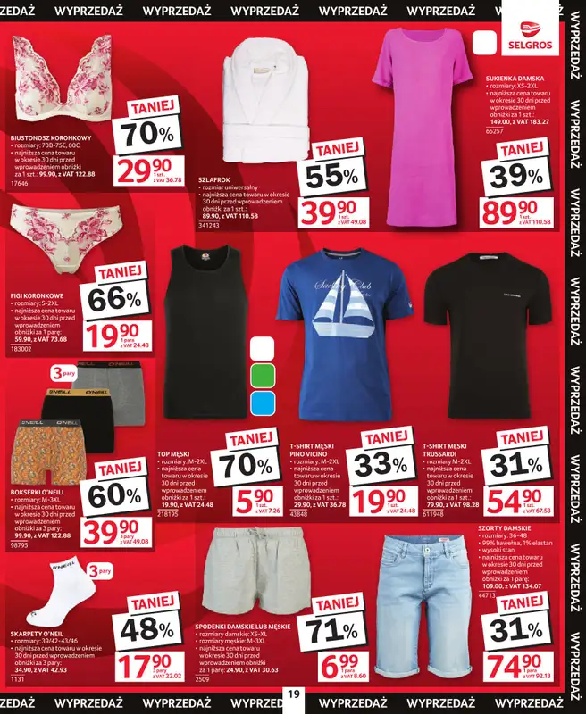 Selgros - gazetka promocyjna Katalog Wyprzedaż od czwartku 13.08 do środy 26.08 - strona 19