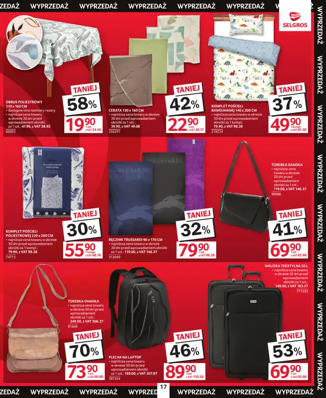 Selgros - gazetka promocyjna Katalog Wyprzedaż od czwartku 13.08 do środy 26.08 - strona 17