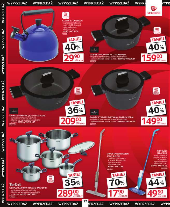 Selgros - gazetka promocyjna Katalog Wyprzedaż od czwartku 13.08 do środy 26.08 - strona 12