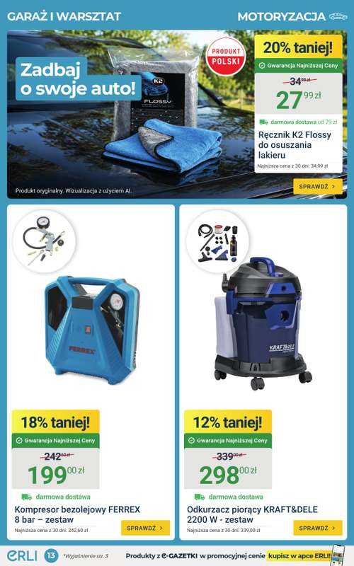 ERLI - gazetka promocyjna Gazetka  do niedzieli 16.08 - strona 13