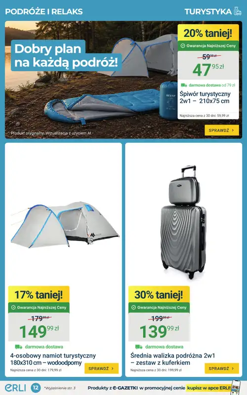 ERLI - gazetka promocyjna Gazetka  do niedzieli 16.08 - strona 12