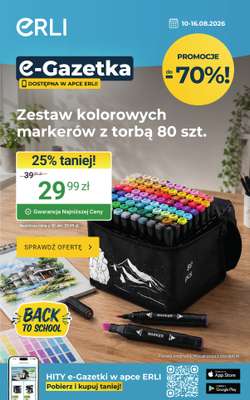 ERLI - gazetka promocyjna Gazetka  do niedzieli 16.08