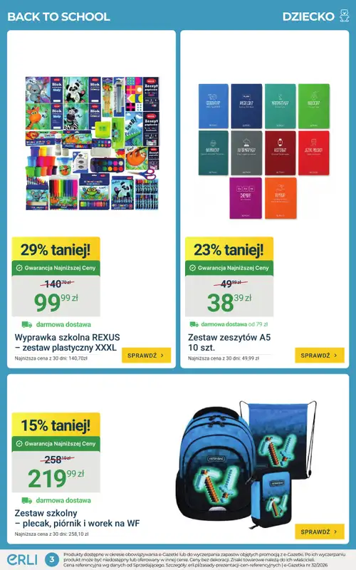 ERLI - gazetka promocyjna Gazetka  do niedzieli 16.08 - strona 3