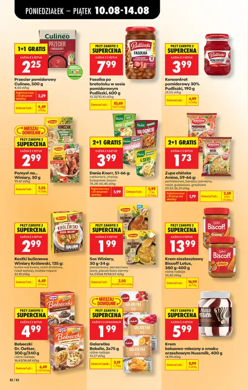 Biedronka - gazetka promocyjna Od poniedziałku, Z ladą tradycyjną od poniedziałku 10.08 do soboty 15.08 - strona 62