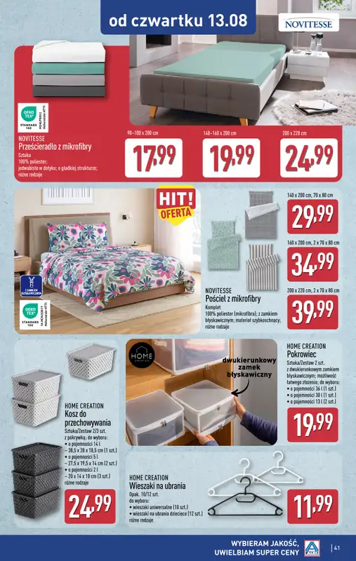 Aldi - gazetka promocyjna Pełny katalog! od poniedziałku 10.08 do piątku 14.08 - strona 41