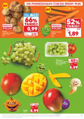 Kaufland - gazetka promocyjna Gazetka Tygodnia od środy 12.08 do środy 19.08 - strona 61