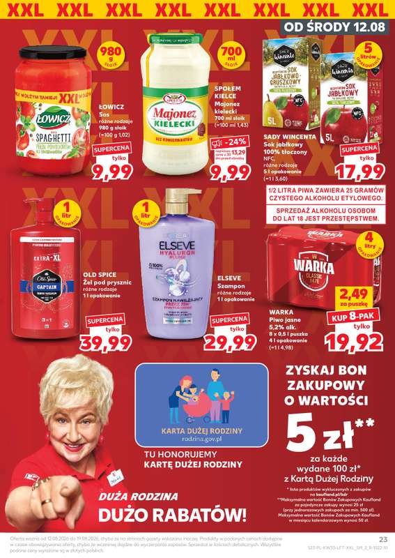 Kaufland - gazetka promocyjna Gazetka Tygodnia od środy 12.08 do środy 19.08 - strona 23