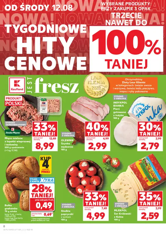 Kaufland - gazetka promocyjna Gazetka Tygodnia od środy 12.08 do środy 19.08 - strona 8