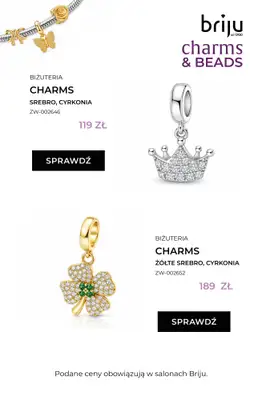 Briju - gazetka promocyjna Promocja Charms & Beads od środy 12.08 do wtorku 08.09 - strona 15