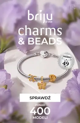 Briju - gazetka promocyjna Promocja Charms & Beads od środy 12.08 do wtorku 08.09