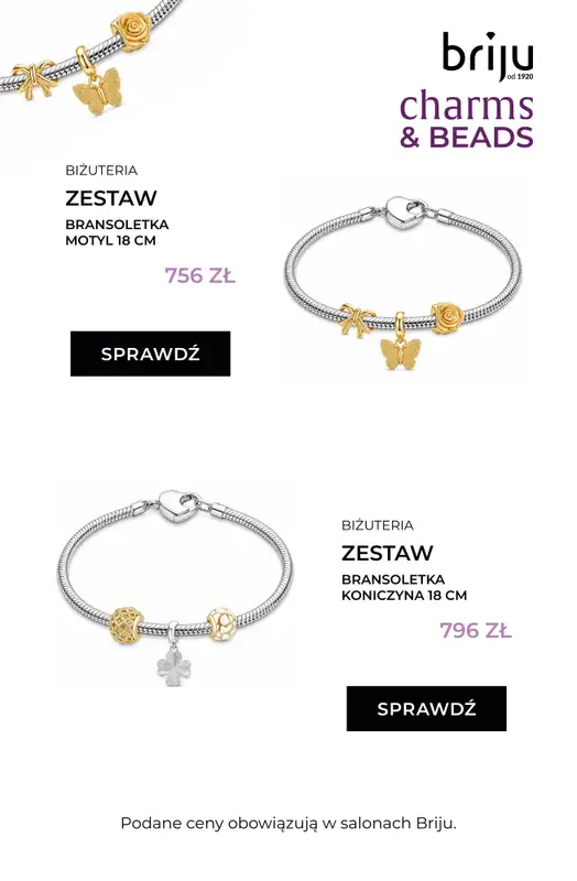 Briju - gazetka promocyjna Promocja Charms & Beads od środy 12.08 do wtorku 08.09 - strona 5