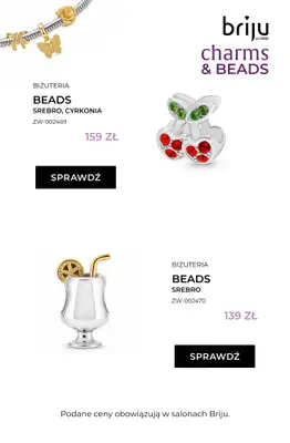 Briju - gazetka promocyjna Promocja Charms & Beads od środy 12.08 do wtorku 08.09 - strona 12