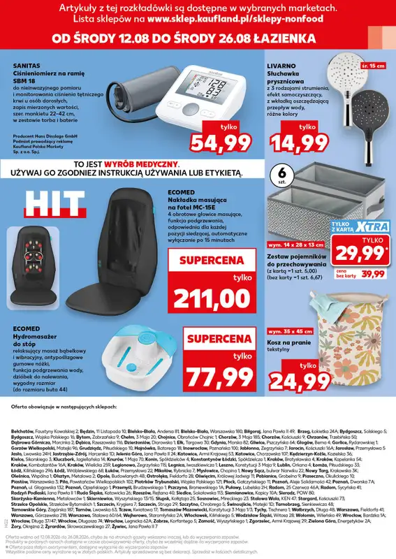 Kaufland - gazetka promocyjna Oferta Kaufland - Non Food od środy 12.08 do środy 19.08 - strona 15
